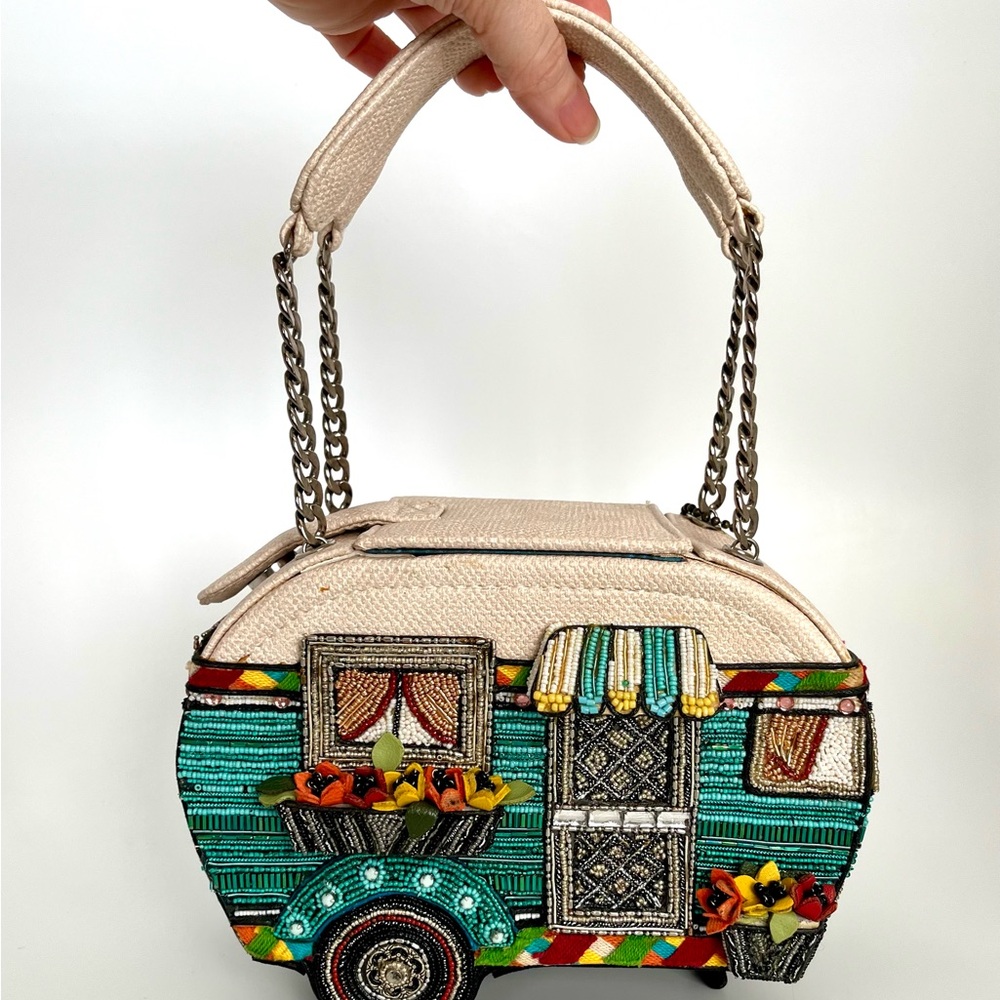 Beaded Camper Mini Bag by Mary Frances - Picture 8 of 16